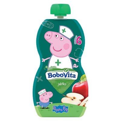 BoboVita Peppa Pig Mus jabłko 6m+, 100 g