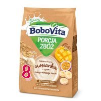 BoboVita Porcja zbóż Delikatna mleczna owsianka z ryżem mango-marakuja-banan, 210g