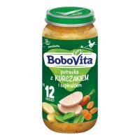 BoboVita Potrawka z kurczakiem i szpinakiem po 12 miesiącu, 250 g