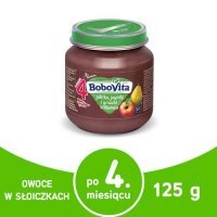 BoboVita Przecier jabłka jagody gruszki Williamsa - 125g  KRÓTKA DATA  14.01.2025