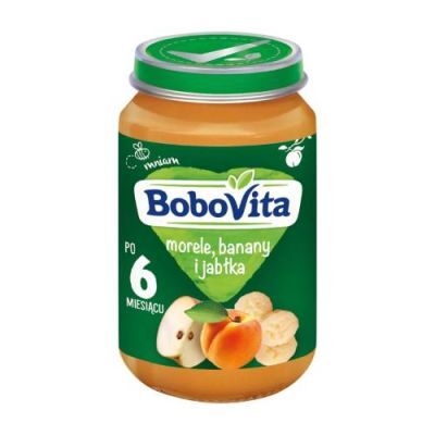 BoboVita Przecier morele banany i jabłka - 190g