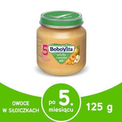 BoboVita Przecier sałatka z owoców lata - 125g  KRÓTKA DATA  14.11.2024