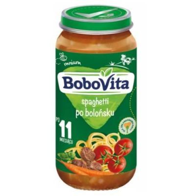 BoboVita Spaghetti po bolońsku po 11 miesiącu, 250 g