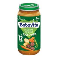 BoboVita Warzywna potrawka z wołowiną po 12 miesiącu, 250 g