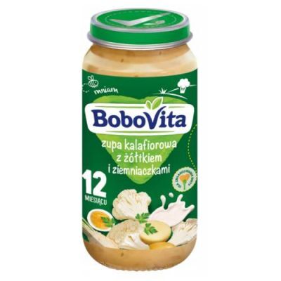BoboVita Zupa kalafiorowa z żółtkiem i ziemniaczkami po 12 miesiącu, 250 g