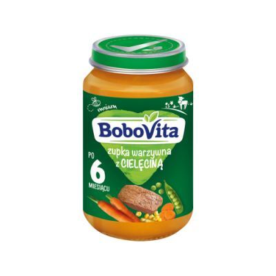 BoboVita Zupka warzywna z cielęciną po 6 miesiącu, 190 G