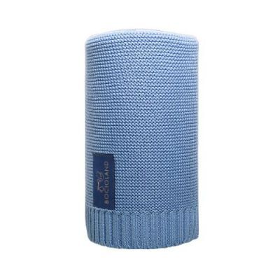 BOCIOLAND Kocyk bambusowy Paris 80x100cm niebieski