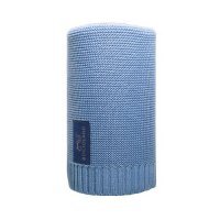 BOCIOLAND Kocyk bambusowy Paris 80x100cm niebieski