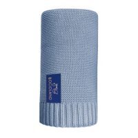 BOCIOLAND Kocyk bambusowy Paris Baby Blue 80x100cm