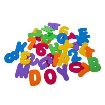 BOCIOLAND Piankowe literki i cyferki naklejki, 36szt.