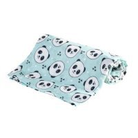 BOCIOLAND Pieluszka bambusowa 30×30 cm Panda Mięta