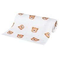 BOCIOLAND Pieluszka bambusowa 40x40cm teddy bear