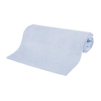 BOCIOLAND Pieluszka bambusowa 75x75cm chmurki niebieskie