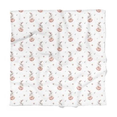 Bocioland Pieluszka bambusowa Króliczki 110 x 110 cm, 1 szt.