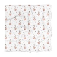 Bocioland Pieluszka bambusowa Króliczki 110 x 110 cm, 1 szt.