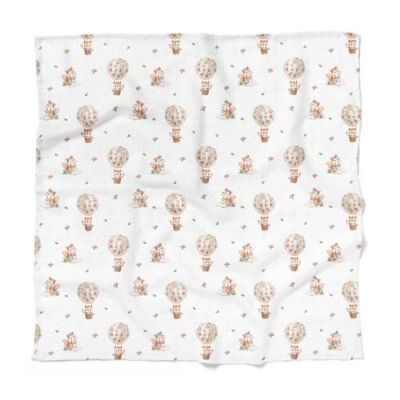 Bocioland Pieluszka bambusowa wiewiórki 110 x 110 cm, 1 szt.