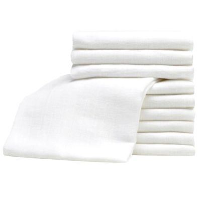 Bocioland Pieluszki tetrowe białe 70 x 80 cm, 10 szt.