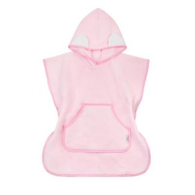 BOCIOLAND Ponczo kąpielowe różowe