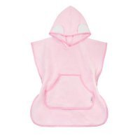 BOCIOLAND Ponczo kąpielowe różowe