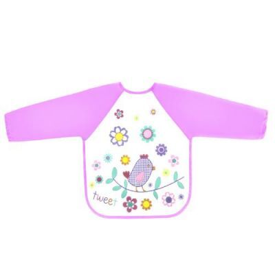 BOCIOLAND Śliniak ceratowy rękawek Ptaszek 6m+