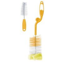 BOCIOLAND Szczotka do mycia butelek i smoczków (pomarańczowa), 1szt.