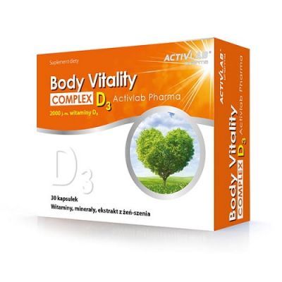 BODY VITALITY COMPLEX + D3 30 kapsułek Activlab Pharma