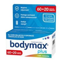 BODYMAX PLUS, 60 + 20 tabletek KRÓTKA DATA 31.05.2026