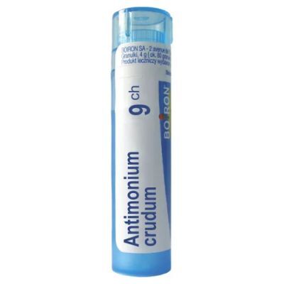 BOIRON Antimonium crudum 9 CH granulki 4g ( około 80 granulek)