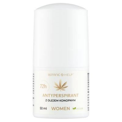 BOTANIC HELP Antyperspirant WOMEN 48h z olejem konopnym 50 ml