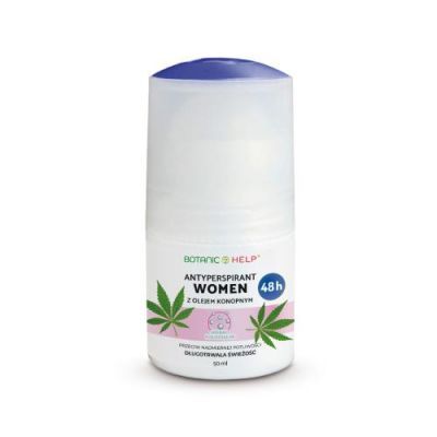 BOTANIC HELP Antyperspirant WOMEN 48h z olejem konopnym 50 ml