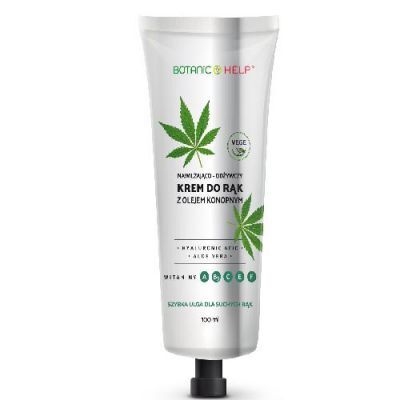 BOTANIC HELP Krem do rąk z olejem konopnym nawilżająco - odżywczy 100 ml