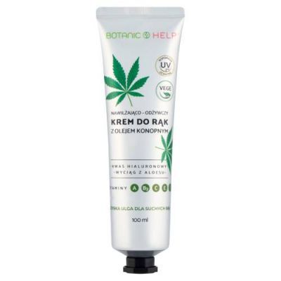 BOTANIC HELP Krem do rąk z olejem konopnym nawilżająco - odżywczy 100 ml