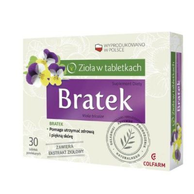 BRATEK 30 tabletek COLFARM