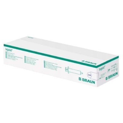 BRAUN INJEKT Strzykawka 2 ml, 100 szt.