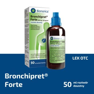 Bronchipret Forte syrop,  50 ml - lek wykrztuśny