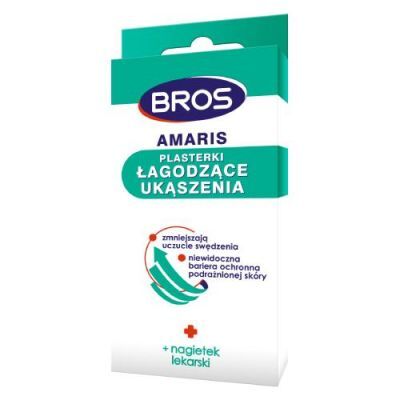 BROS Amaris Plasterki łagodzące ukąszenia, 20 szt.