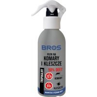 BROS Płyn na komary i kleszcze 50% DEET, 130ml