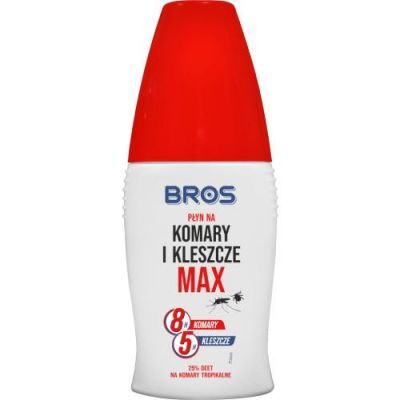 BROS Płyn na komary i kleszcze MAX, 50ml