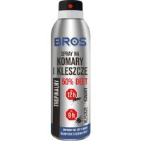 BROS Spray na komary i kleszcze 50% DEET, 180ml