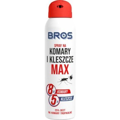 BROS Spray na komary i kleszcze MAX, 90ml