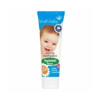 BRUSH-BABY Pasta do zębów z rumiankiem dla dzieci w wieku 0-2 lat JABŁKOWO-MIĘTOWA 50 ml