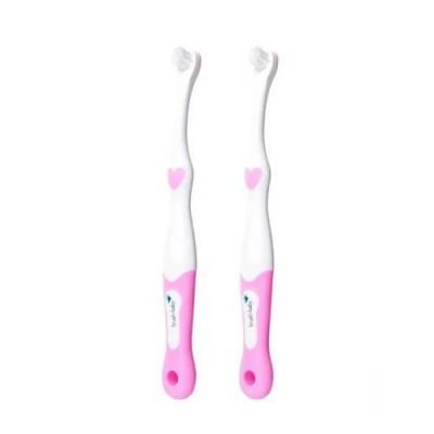BRUSHBABY FirstBrush Szczoteczka do zębów dla dzieci 0-18 miesięcy, 2szt.