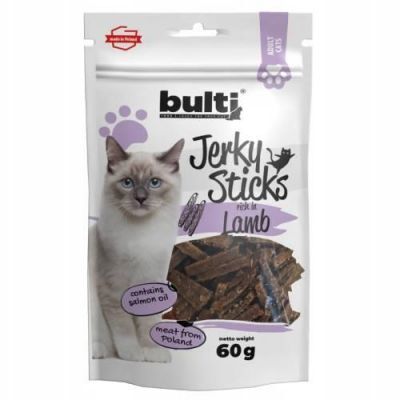 Bulti Jerky Sticks Przysmak dla kota Jagnięcina, 60 g