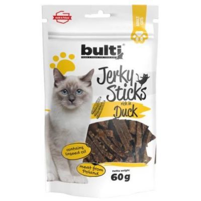 Bulti Jerky Sticks Przysmak dla kota Kaczka, 60 g