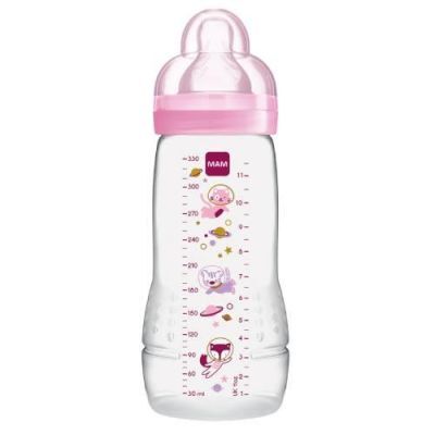 Butelka MAM 4m+ PC 330ml EASY ACTIVE Różowa