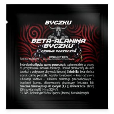 Byczku Beta-alanina Byczku czarna porzeczka, 1,2 g