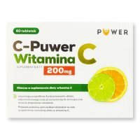 C-Puwer Witamina C 200mg, 60 tabl. KRÓTKA DATA 31.01.2026