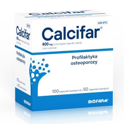 Calcifar, 100 kapsułek - profilaktyka osteoporozy