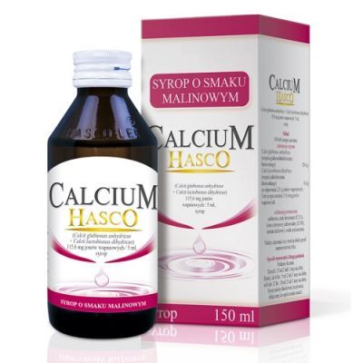 CALCIUM HASCO syrop o smaku malinowym 150 ml