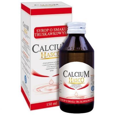CALCIUM HASCO syrop o smaku truskawkowym 150 ml